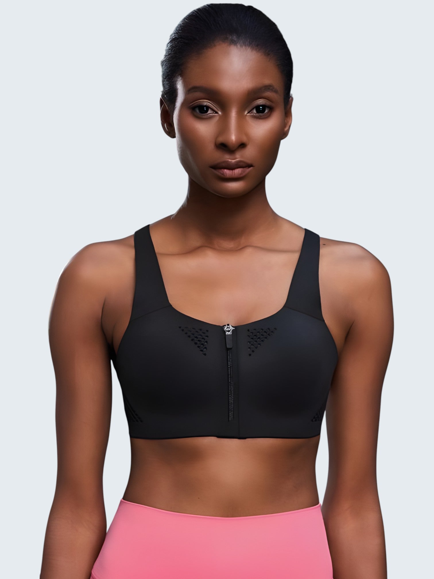 Bra Deportivo con Cierre y Tirantes Ajustables