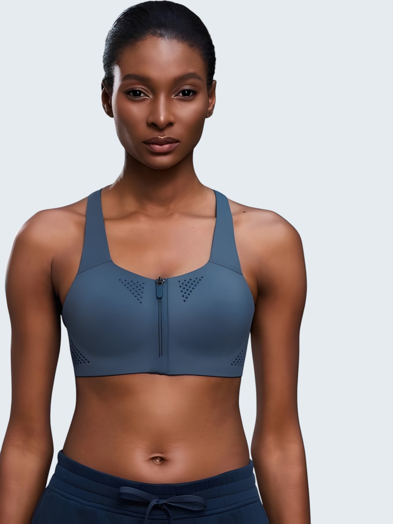 Bra Deportivo con Cierre y Tirantes Ajustables