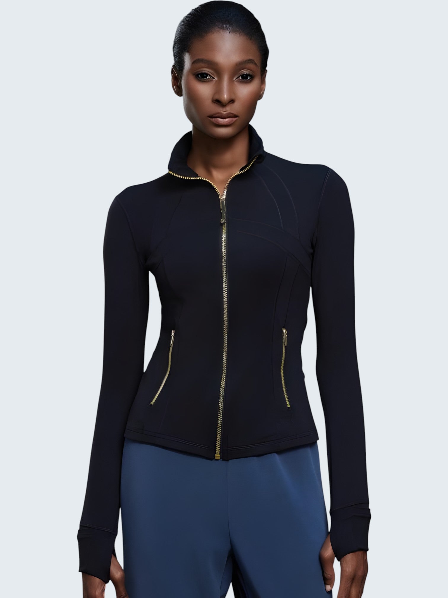 Chaqueta Yoga con Orificio para Pulgar