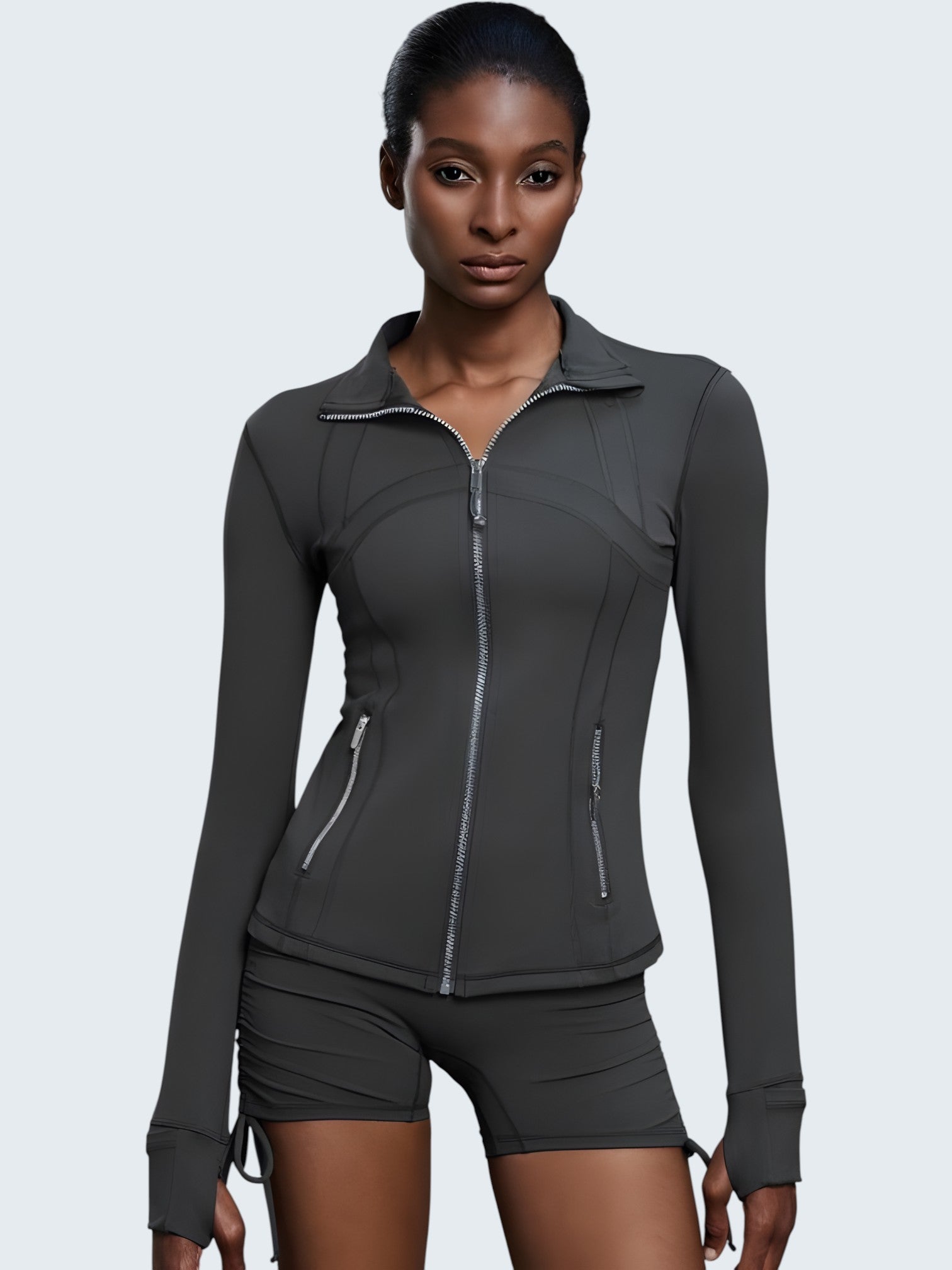 Chaqueta Yoga con Orificio para Pulgar